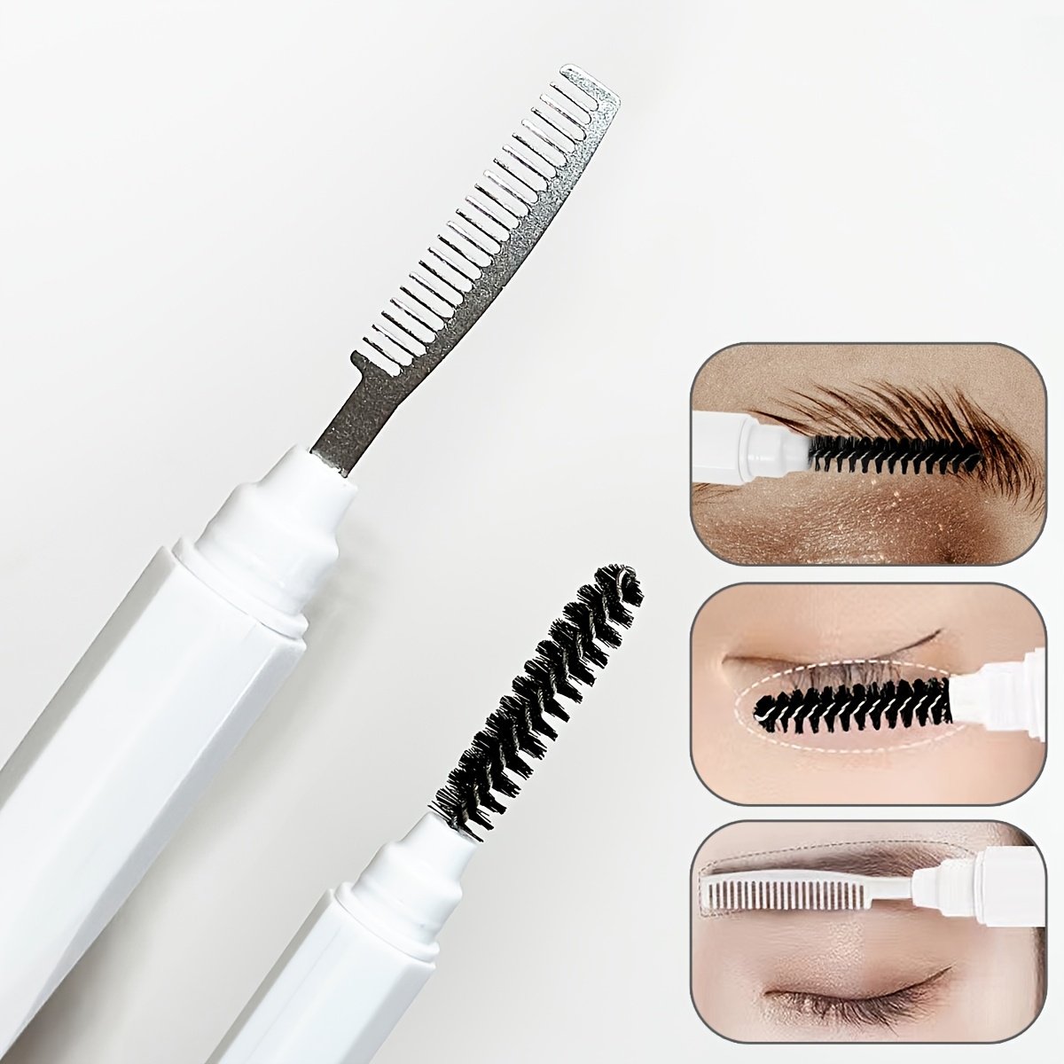 Makeup Beauty Ro - Double Headed Eyebrow And Eyelash Comb