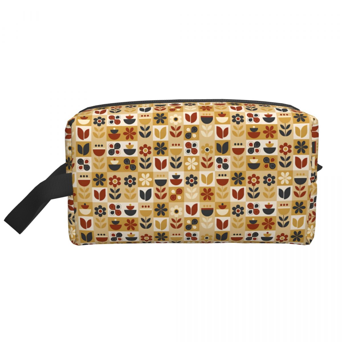 Beauty Makeup Kit Box - Orla Kiely Flower Scandinavian Geometric Style