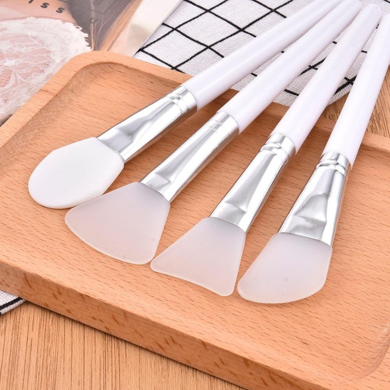 Makeup Beauty Ro - 4Pcs/set White Makeup Silicone Facial Mask
