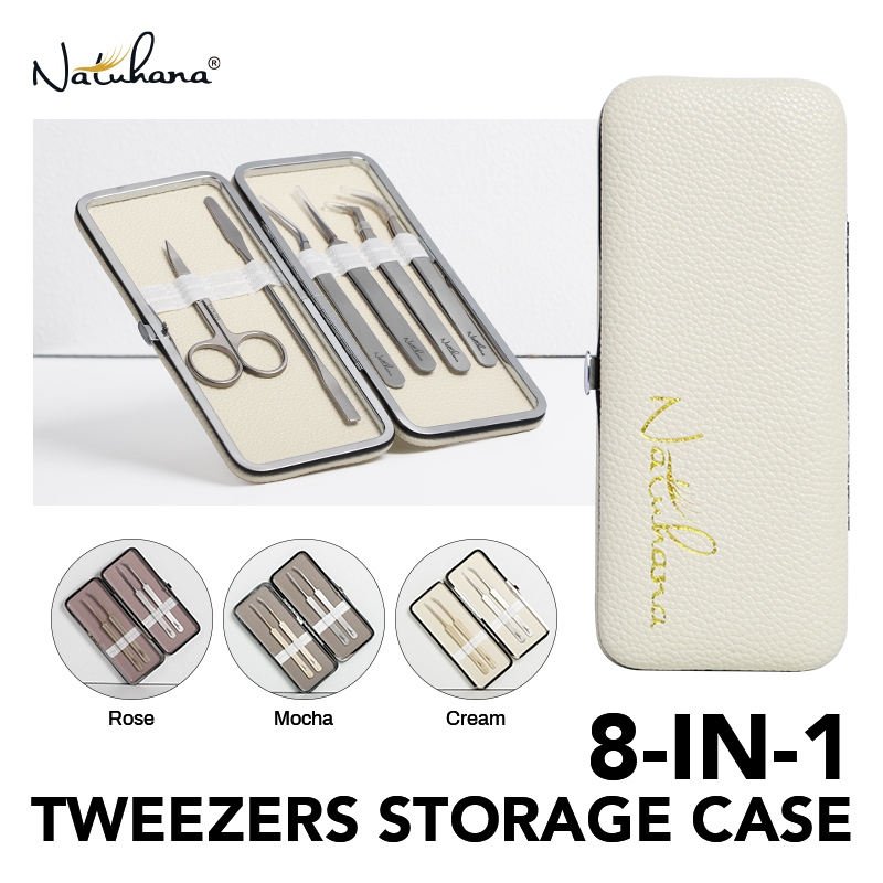 Beauty Makeup Tool Collection - NATUHANA Tweezers Case for Eyelash Extension