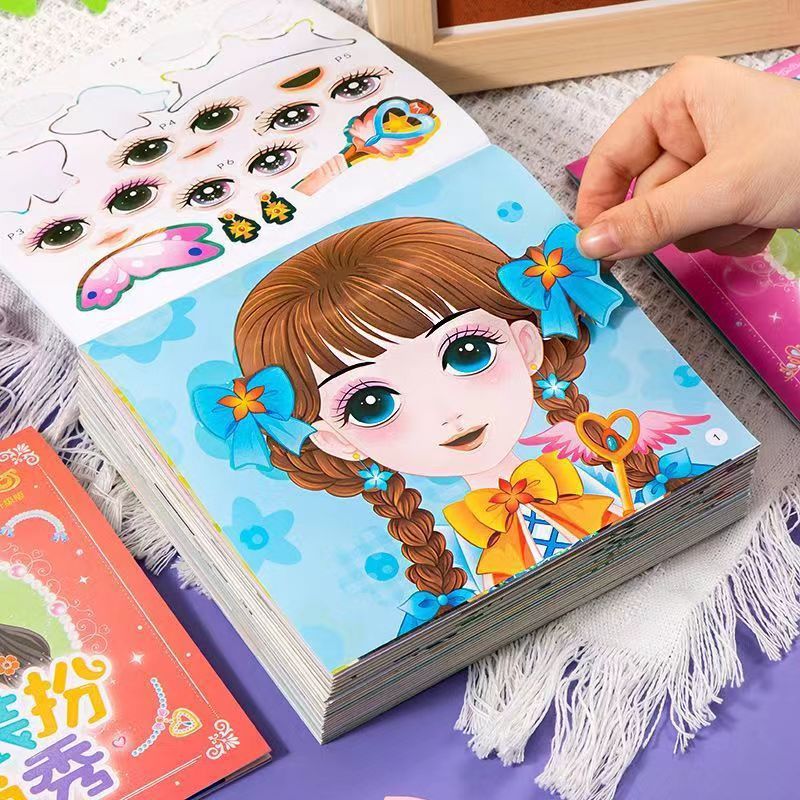 Princess Dress Up Sticker Book - Beauty Makeup Girl ulasan dan harga