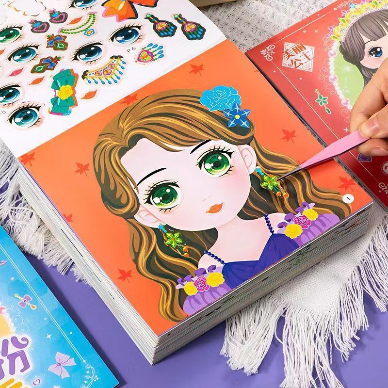 Princess Dress Up Sticker Book - Beauty Makeup Girl ulasan dan harga