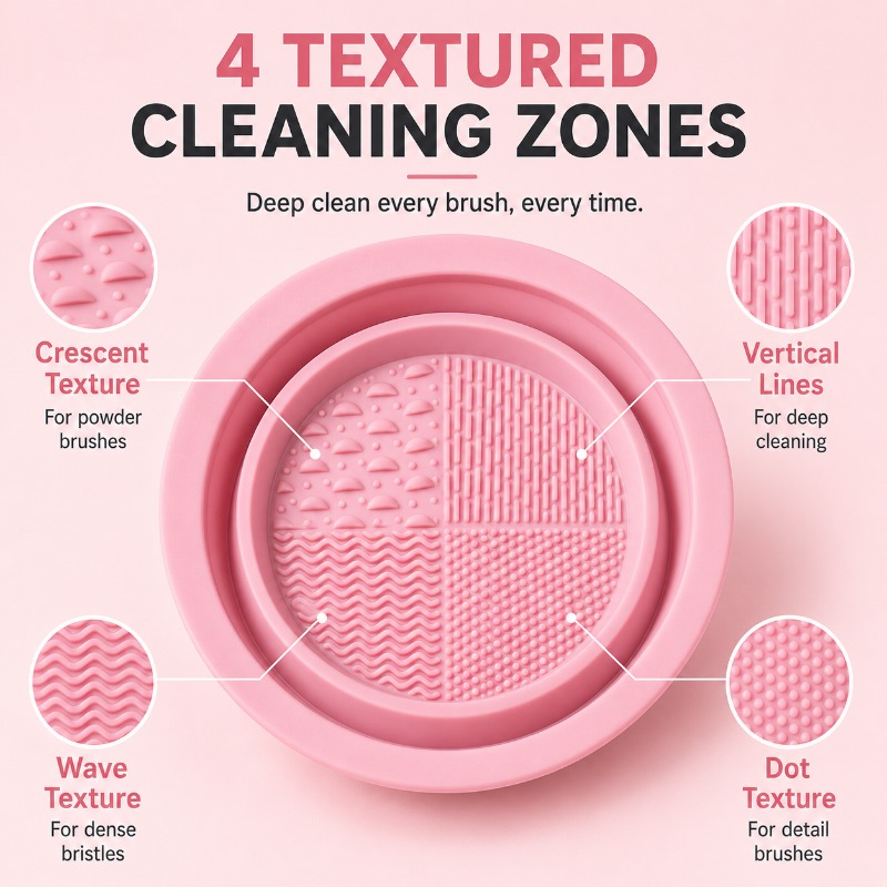 2-in-1 Silicone Makeup Brush C - Beauty Makeup Sponge ulasan dan harga