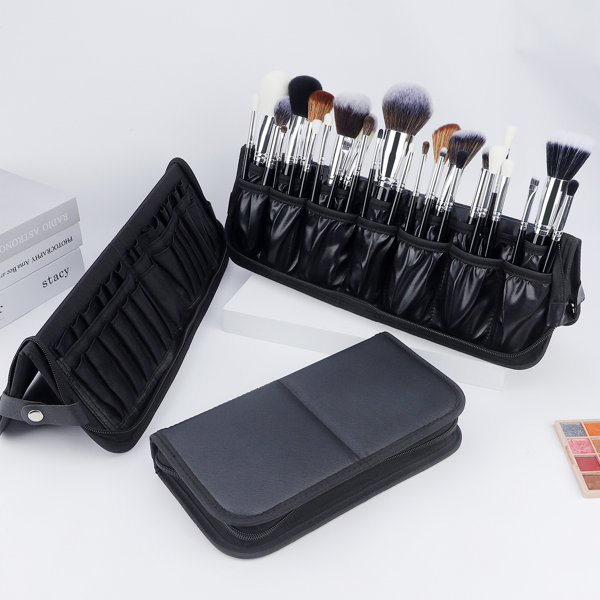 Large Black Foldable Makeup Ba - Beauty Makeup Background ulasan dan harga