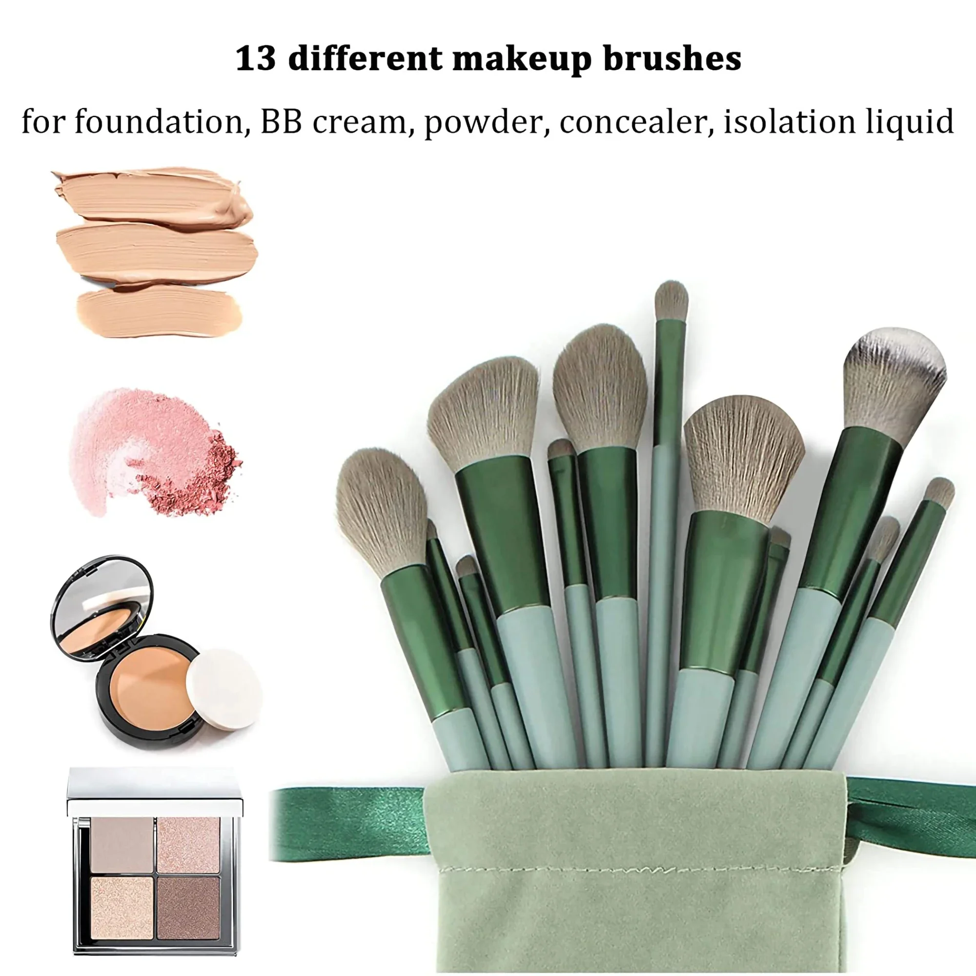 13Pcs Makeup Brush Brushes Set - Beauty Makeup Kit Box ulasan dan harga
