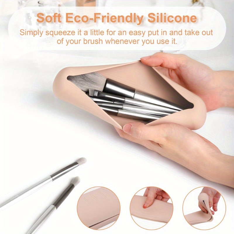 Travel Makeup Brush Holder,Sil - Makeup Beauty Ro ulasan dan harga