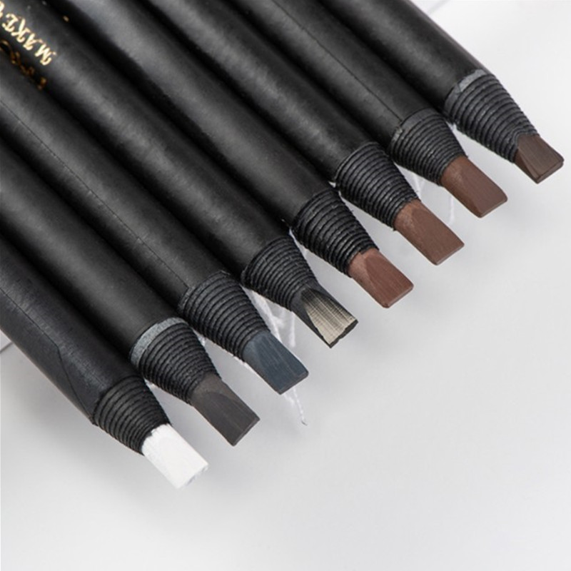 12PCS White Eyebrow Pencil Dra - Beauty Makeup Drawing ulasan dan harga