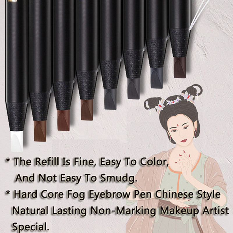 12PCS White Eyebrow Pencil Dra - Beauty Makeup Drawing ulasan dan harga