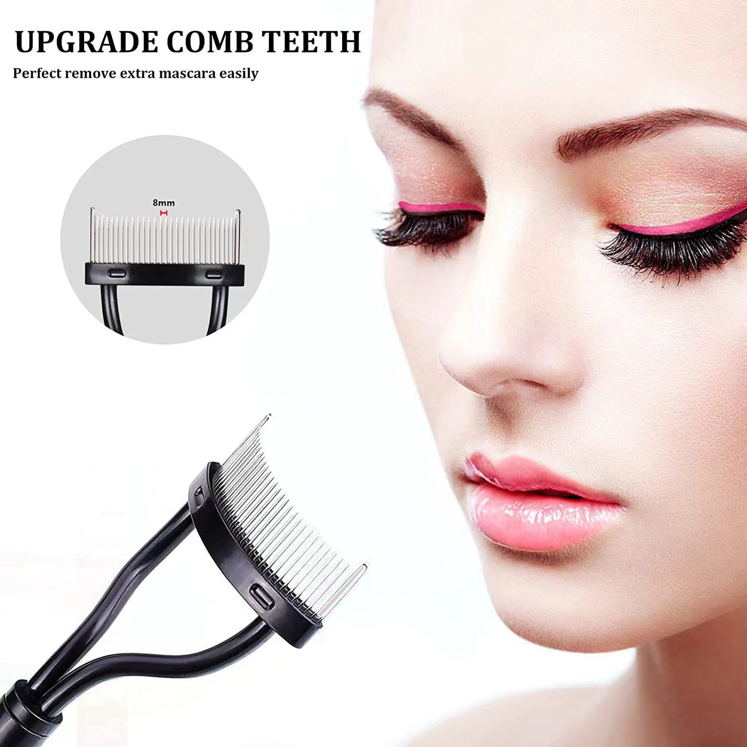Eyelash Separator Metal Teeth  - Beauty Makeup Background ulasan dan harga
