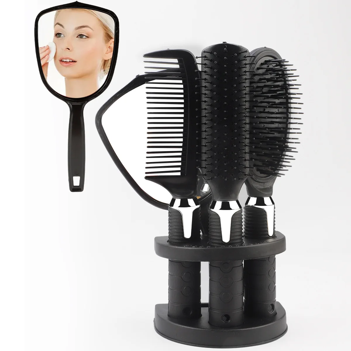 4pcs Hair Styling Set With Mir - Beauty Makeup Background ulasan dan harga