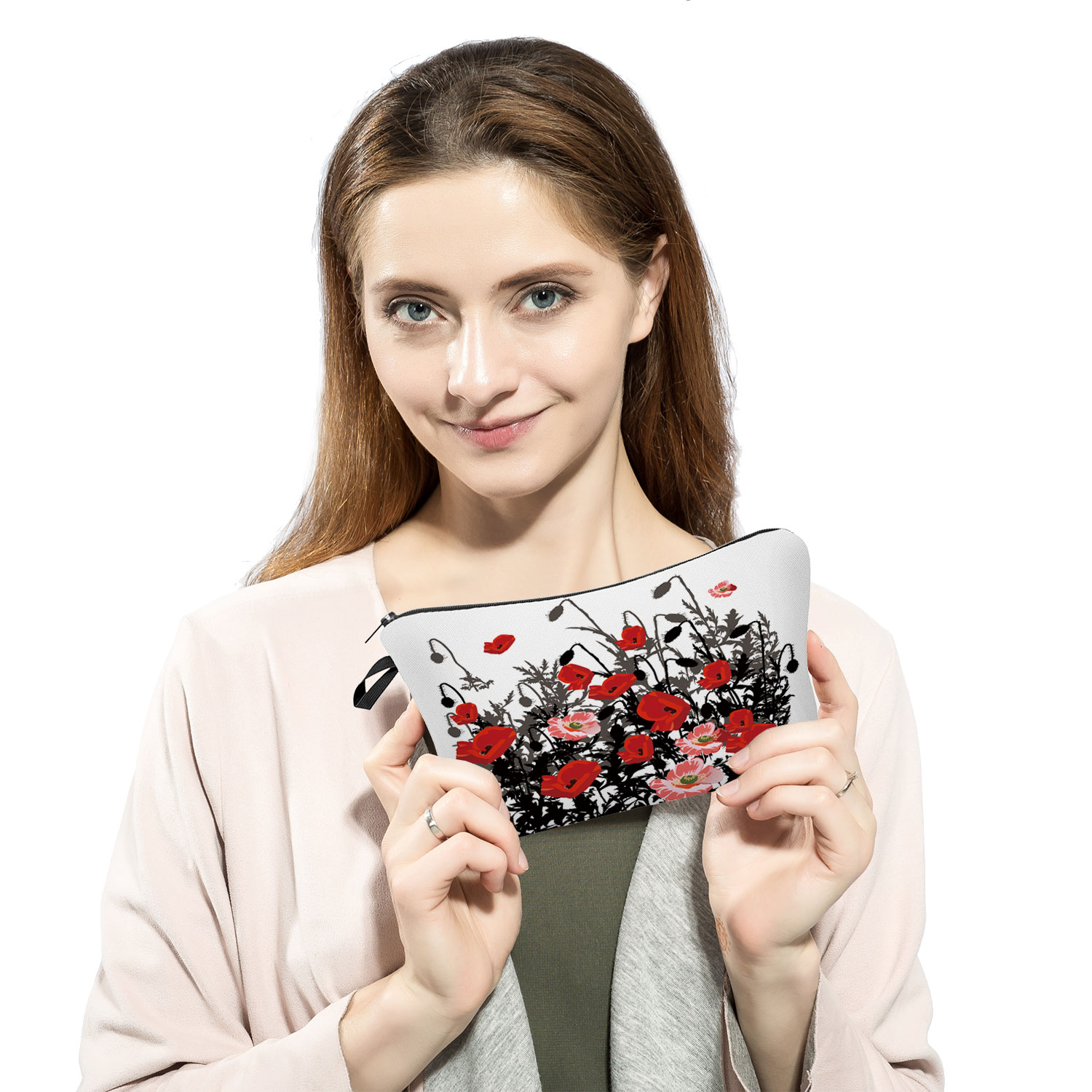 Beauty Flower Cosmetic Bag For - Beauty Makeup Drawing ulasan dan harga