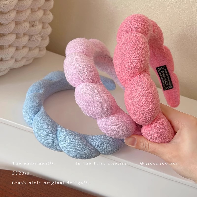 Retro Puffy Hair Band Sponge H - Beauty Makeup Sponge ulasan dan harga