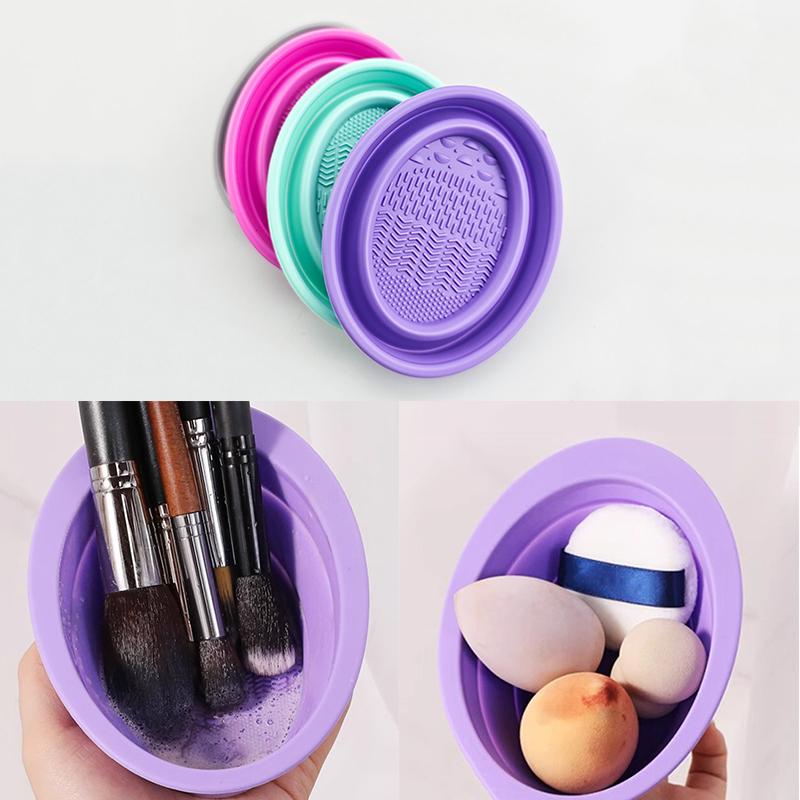 Soft Silicone Makeup Brush Cle - Beauty Makeup Sponge ulasan dan harga