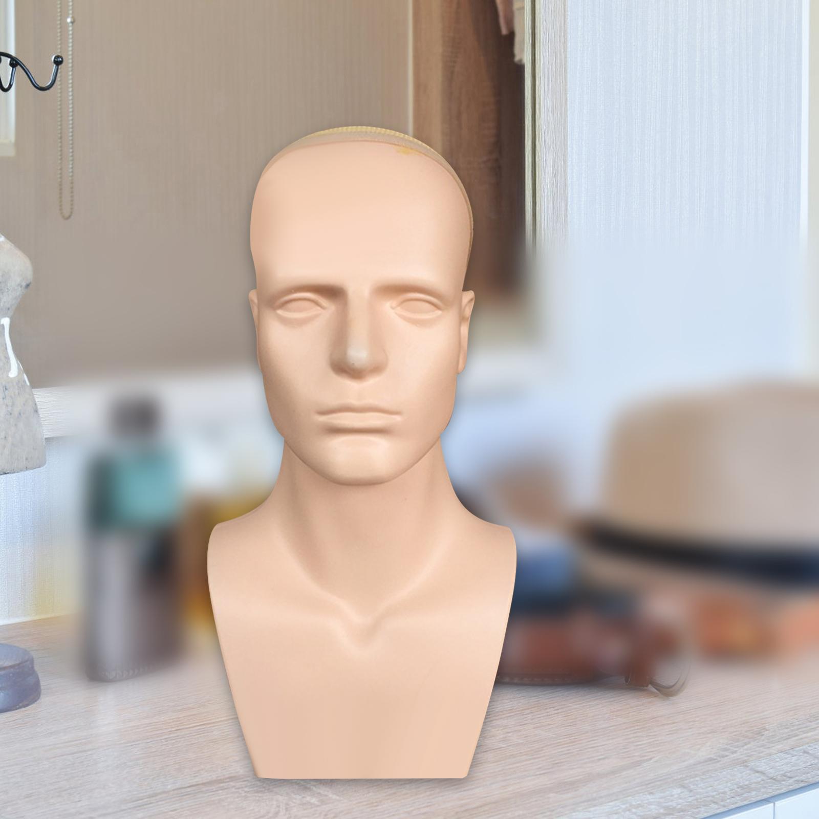 Male Mannequin Head with Shoul - Beauty Makeup Training ulasan dan harga
