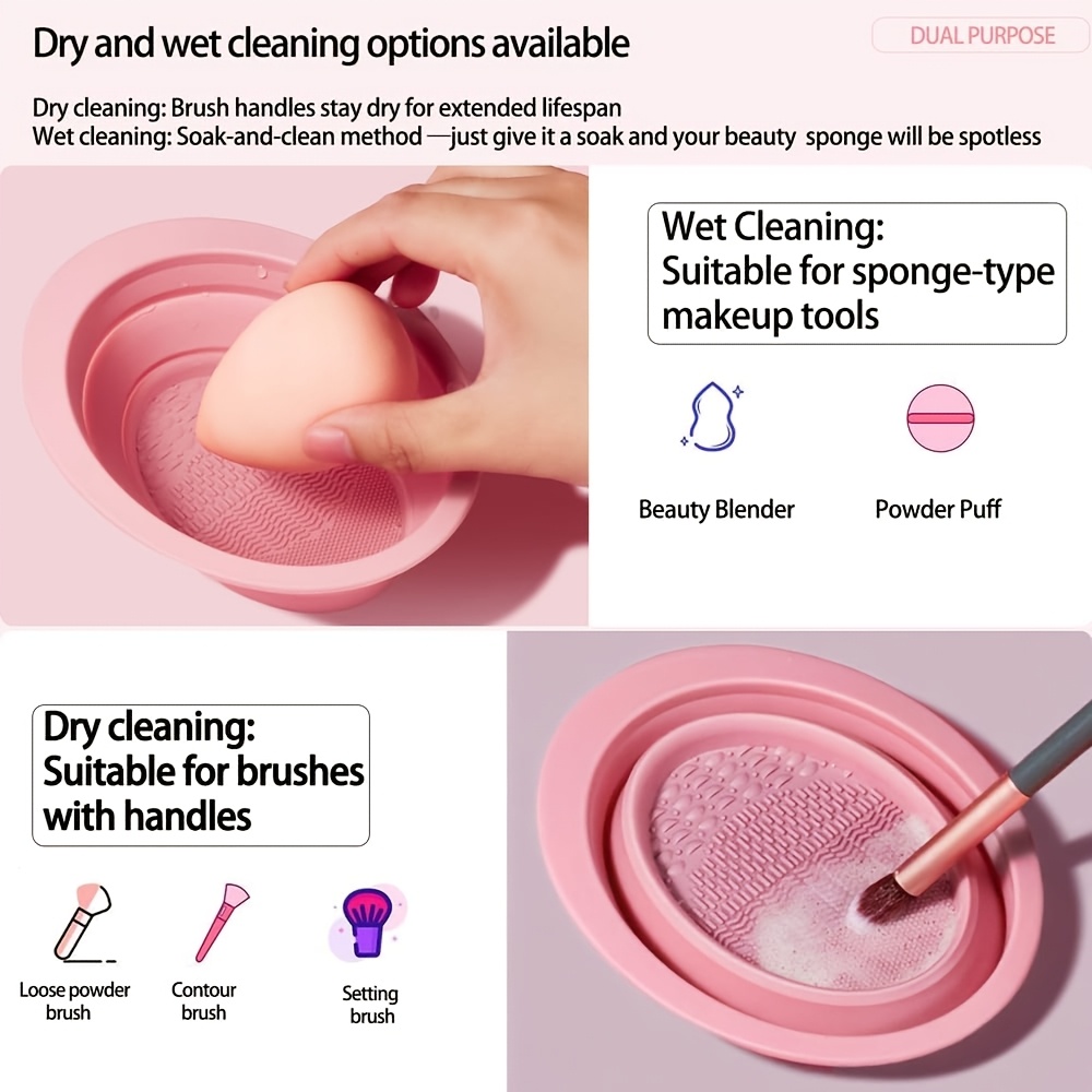 Foldable Silicone Makeup Brush - Beauty Makeup Sponge ulasan dan harga