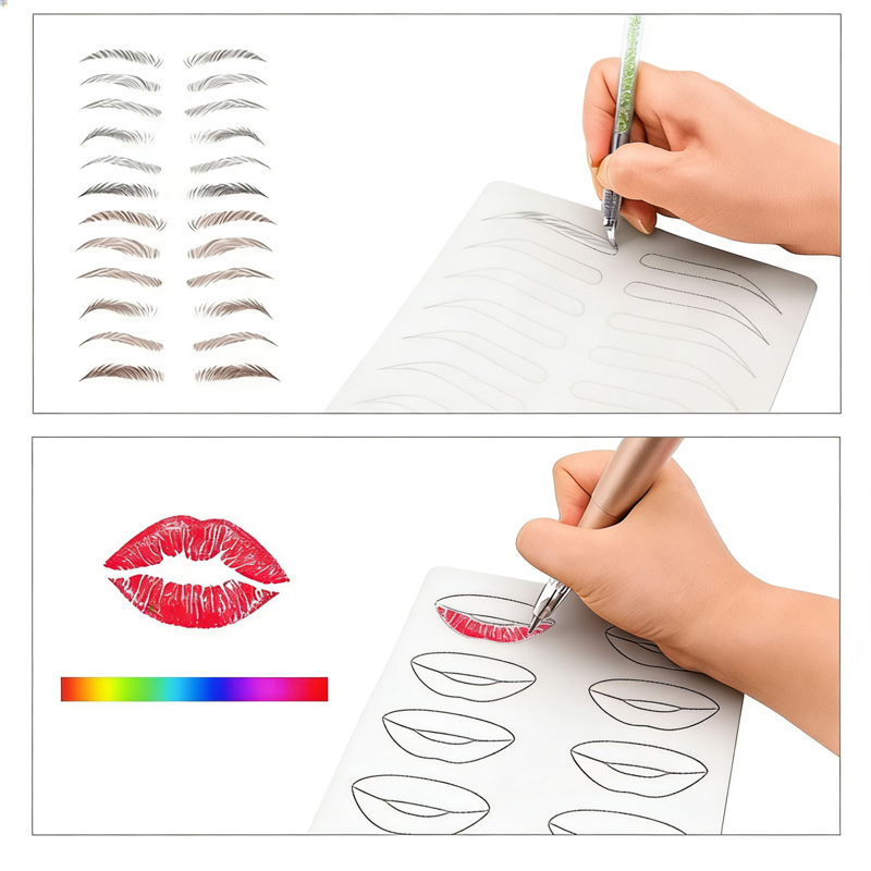 Silicone Tattoo Lips Practice  - Beauty Makeup Training ulasan dan harga