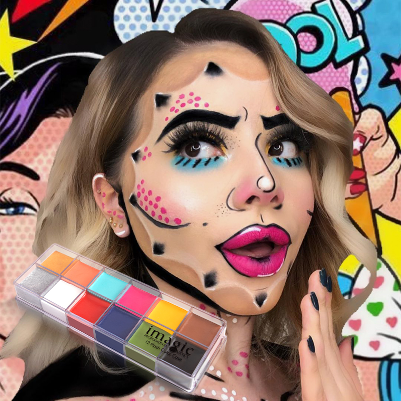 IMAGIC 12Colors Face Body Art  - Beauty Makeup Drawing ulasan dan harga