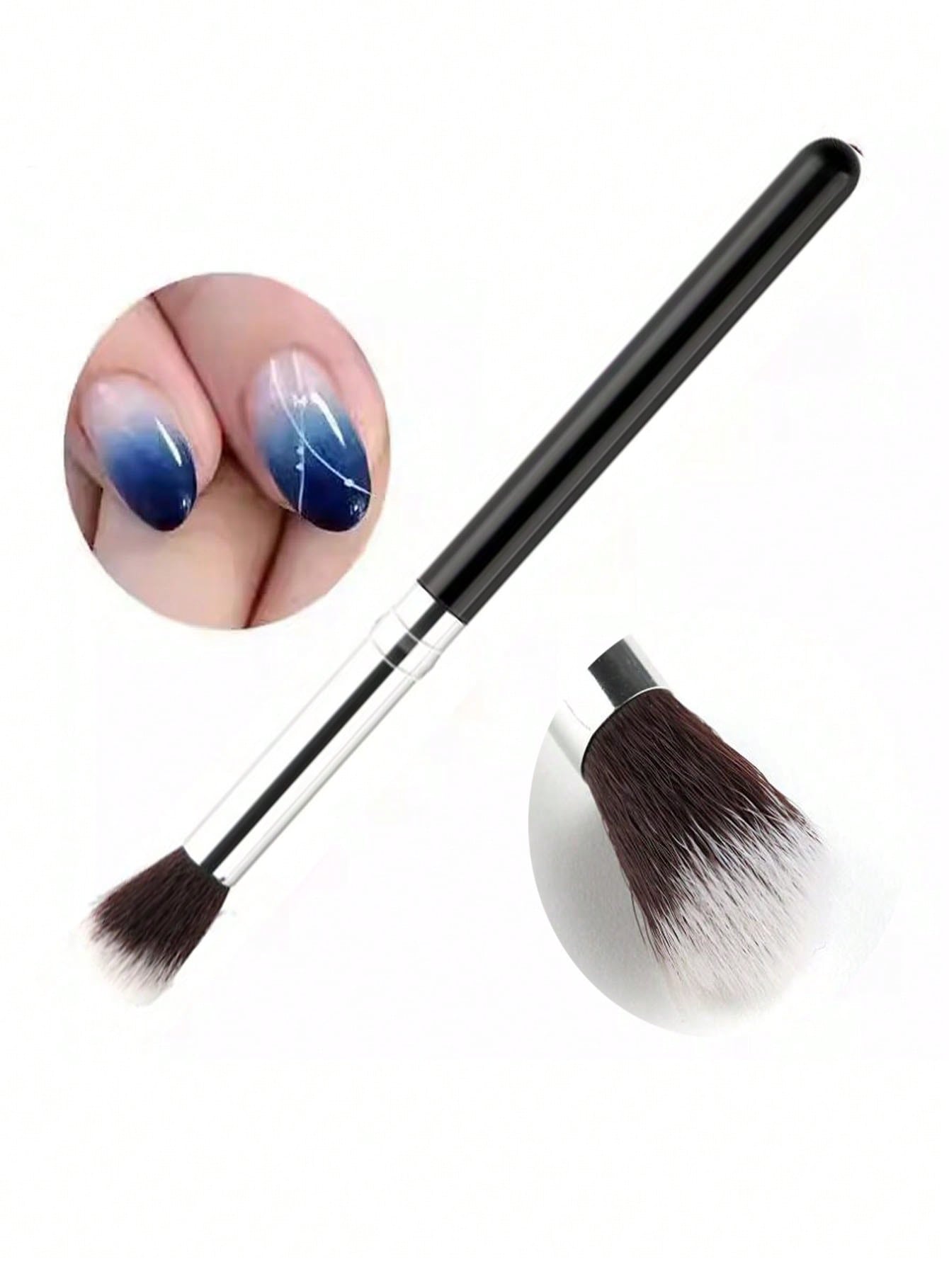 2Pcs Ombre Nail Art Brush Set  - Beauty Makeup Background ulasan dan harga