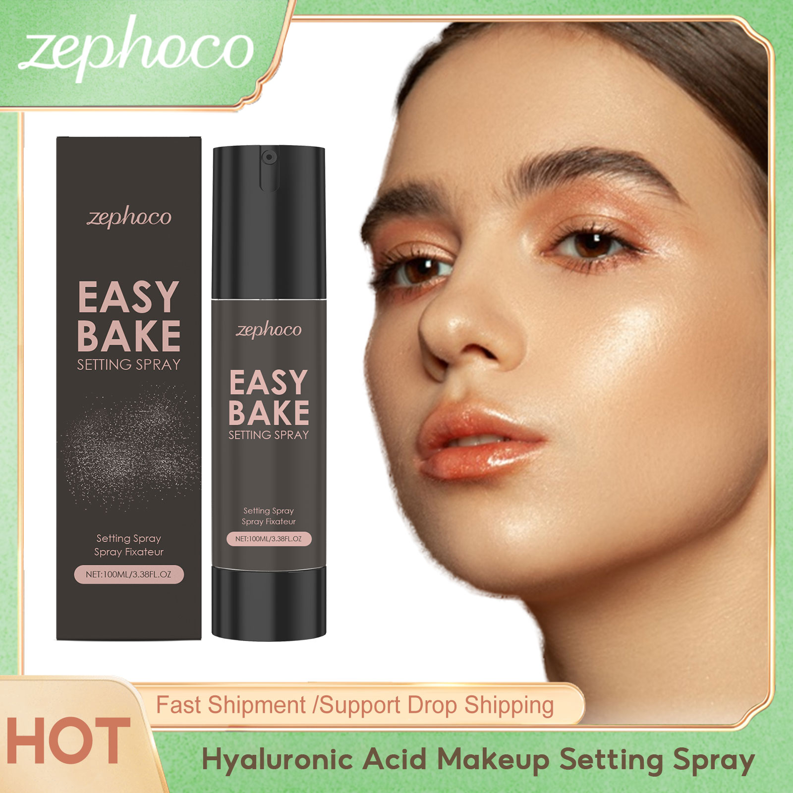 Zephoco Hyaluronic Acid Makeup - Setting Spray ulasan dan harga