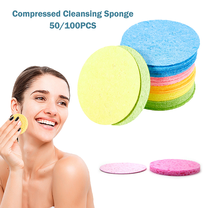 50/100Pcs Compressed Natural C - Makeup Beauty Ro ulasan dan harga