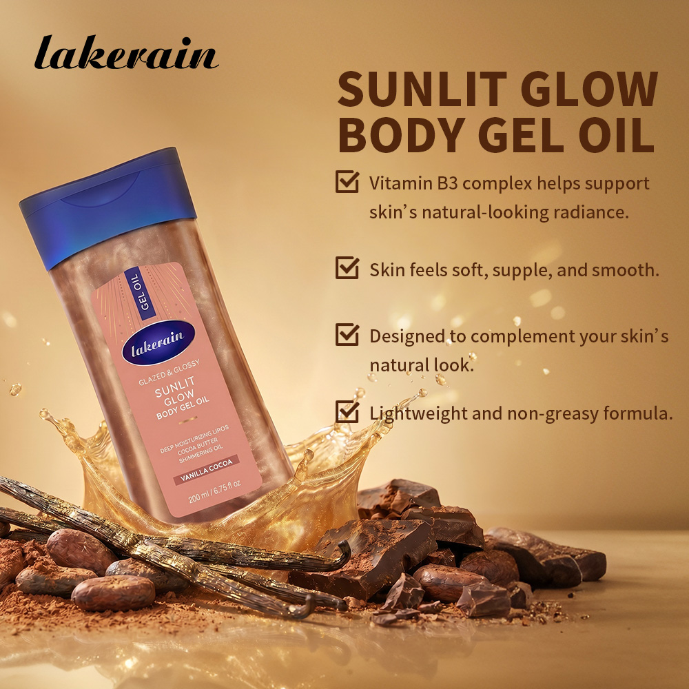Radiant Body Gel Oil Vitamin B - Body Shimmer Lotion ulasan dan harga