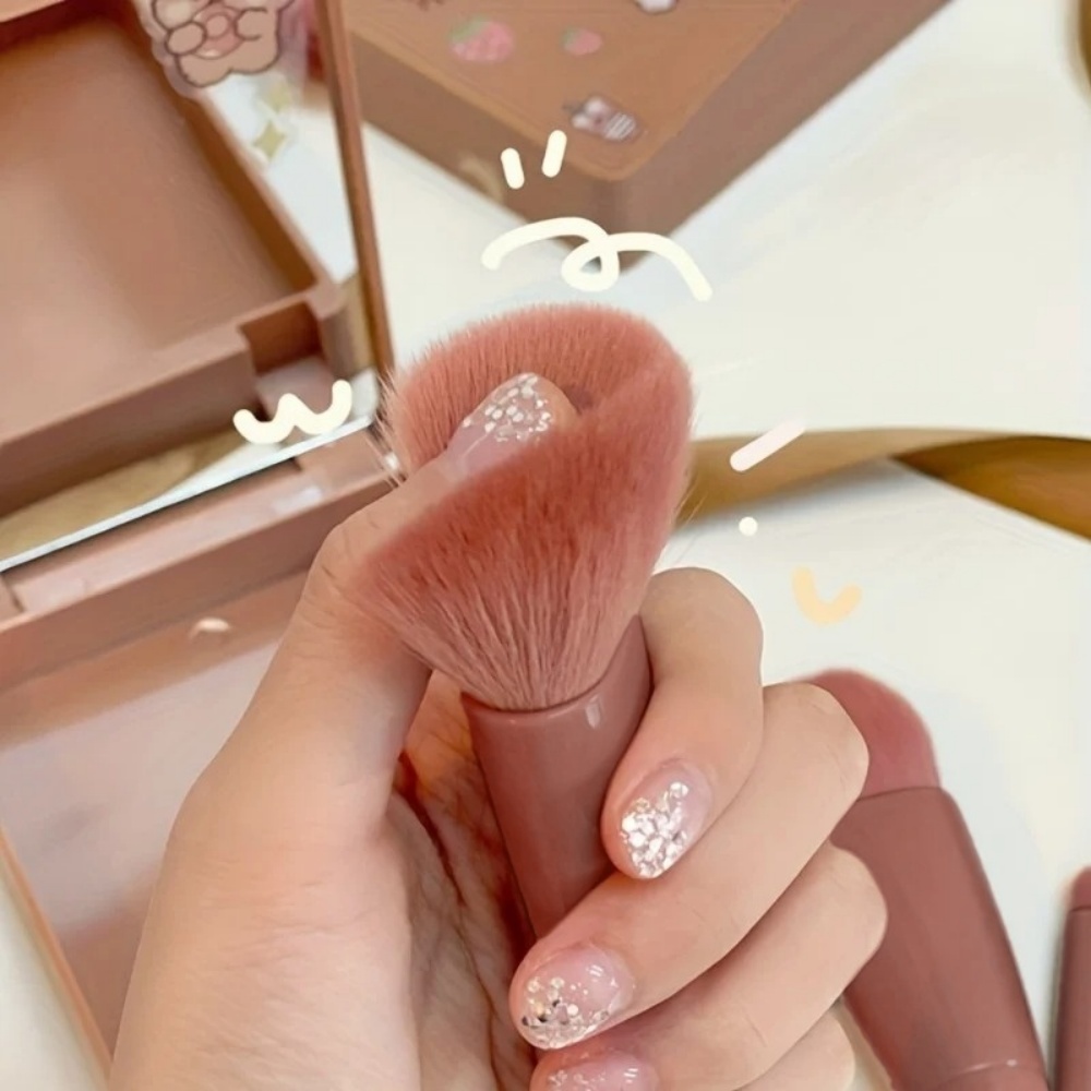 5Pcs Portable Cosmetic Brush S - Beauty Makeup Kit Box ulasan dan harga