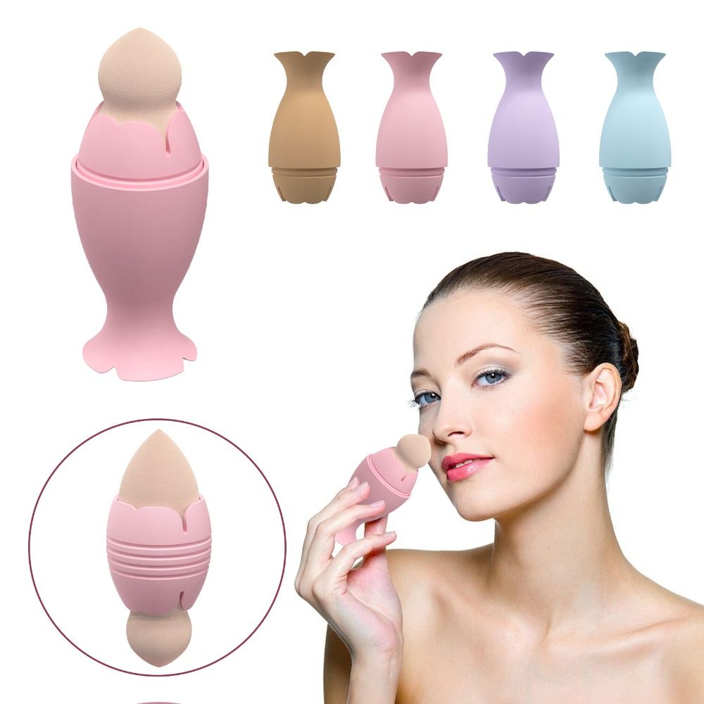 New Silicone Makeup Sponge Hol - Beauty Makeup Kit Box ulasan dan harga