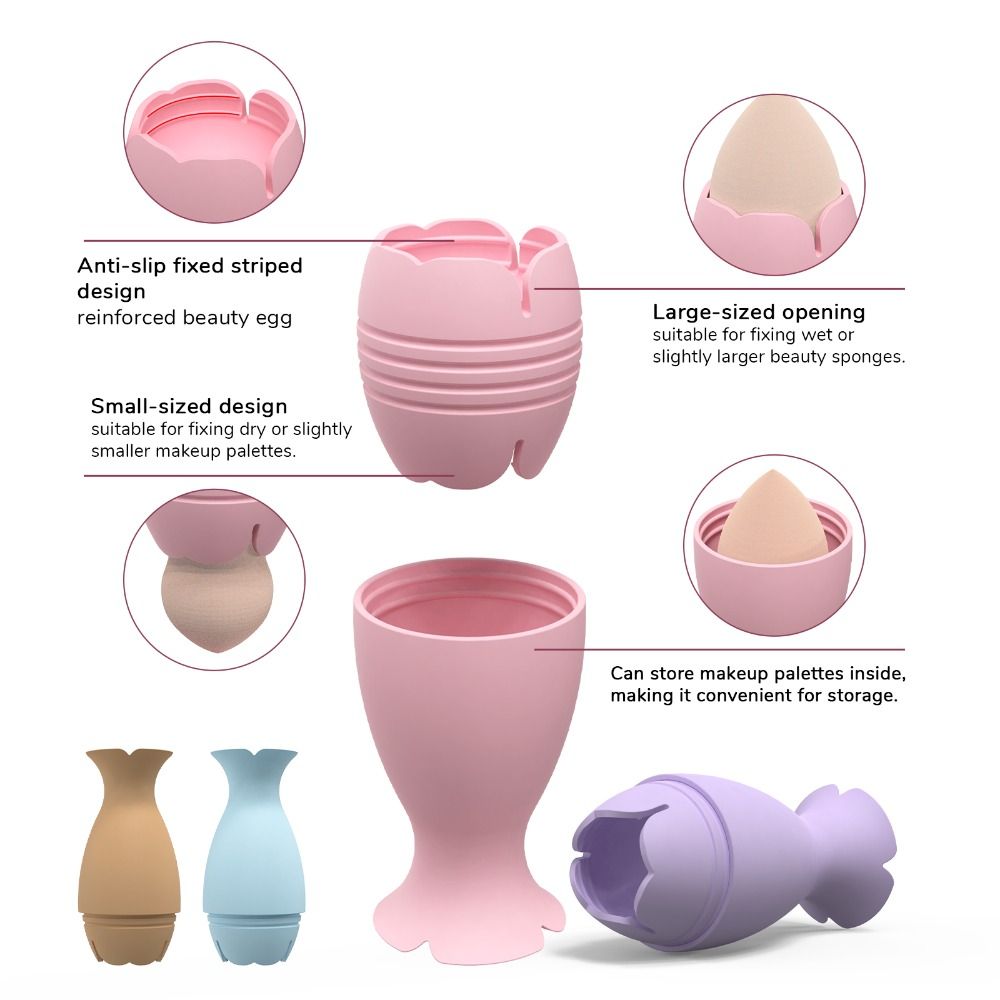 New Silicone Makeup Sponge Hol - Beauty Makeup Kit Box ulasan dan harga