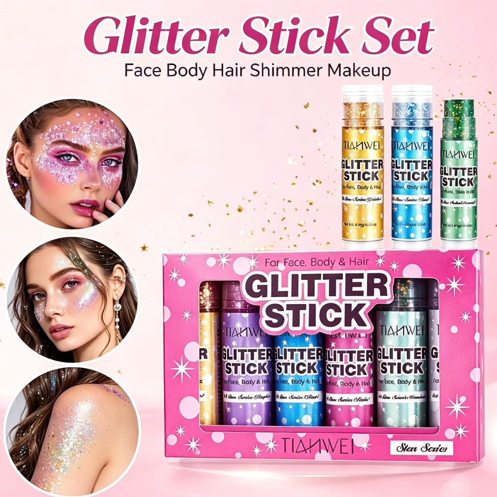 Shimmer Glitter Stick Set Sequ - Body Shimmer Lotion ulasan dan harga