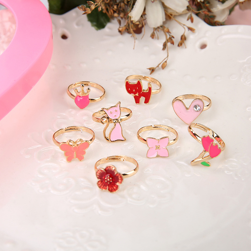 10/20 pcs Children Cute Ring A - Beauty Makeup Girl ulasan dan harga