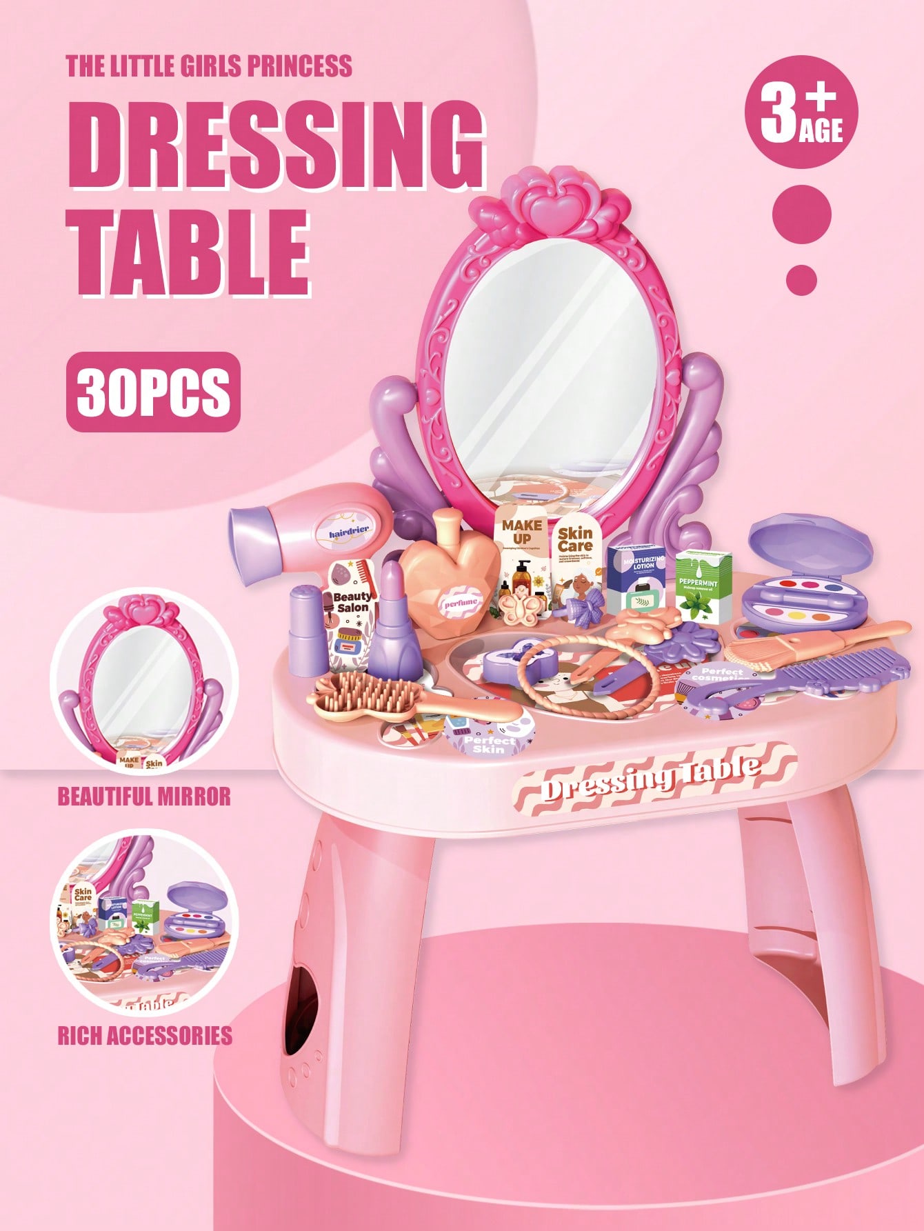 Kids Princess Vanity Dressing  - Beauty Makeup For Kids ulasan dan harga
