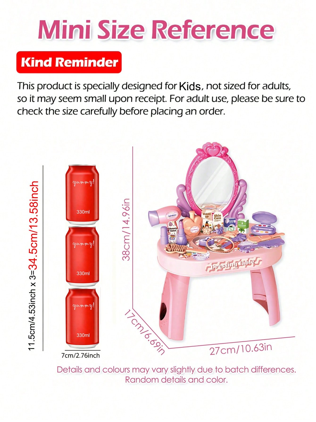 Kids Princess Vanity Dressing  - Beauty Makeup For Kids ulasan dan harga