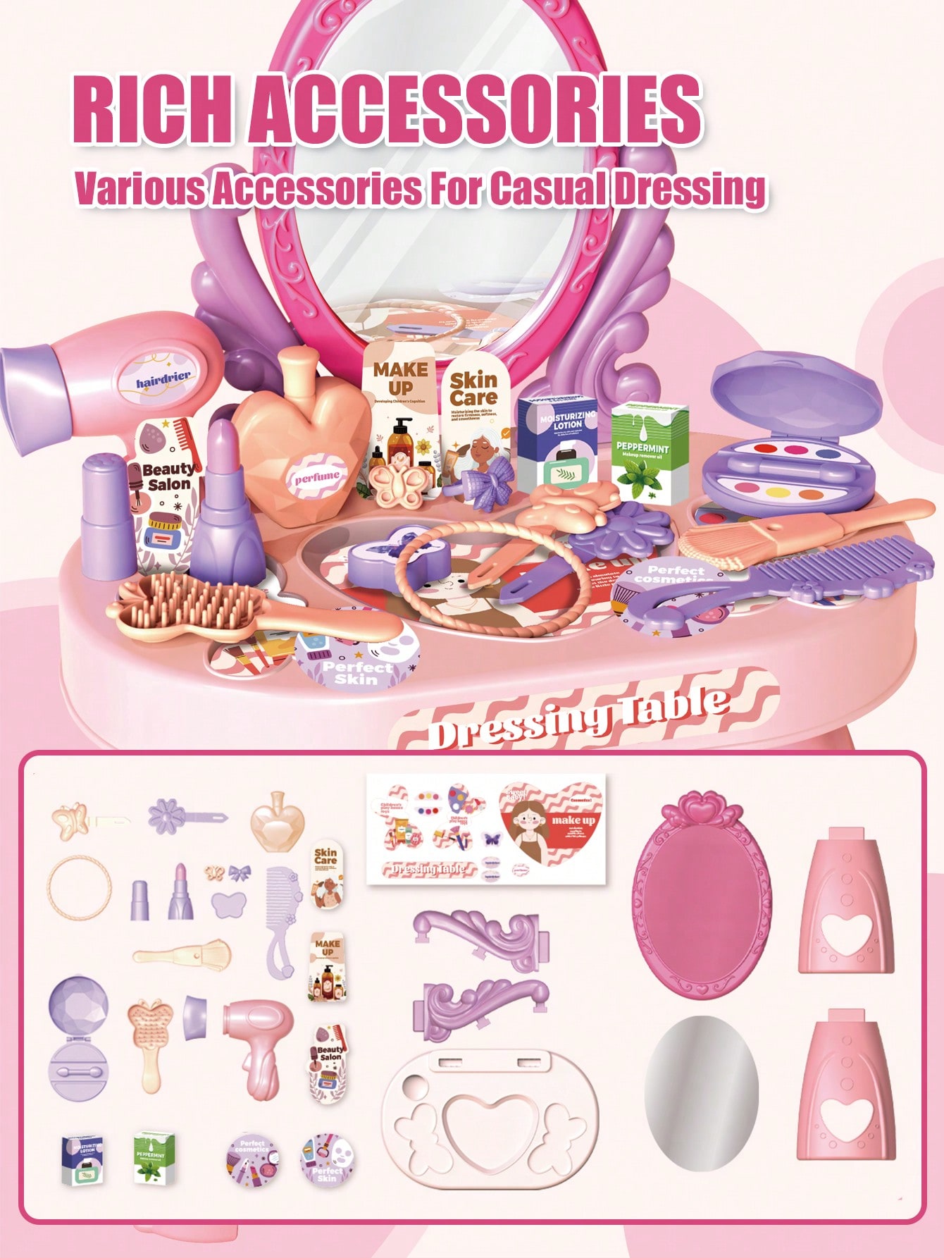 Kids Princess Vanity Dressing  - Beauty Makeup For Kids ulasan dan harga