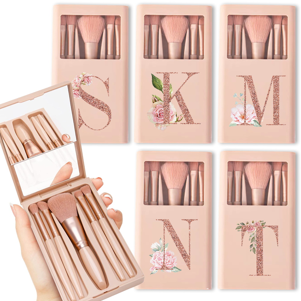 5pcs Cosmetic Brush Kit With M - Beauty Makeup Background ulasan dan harga
