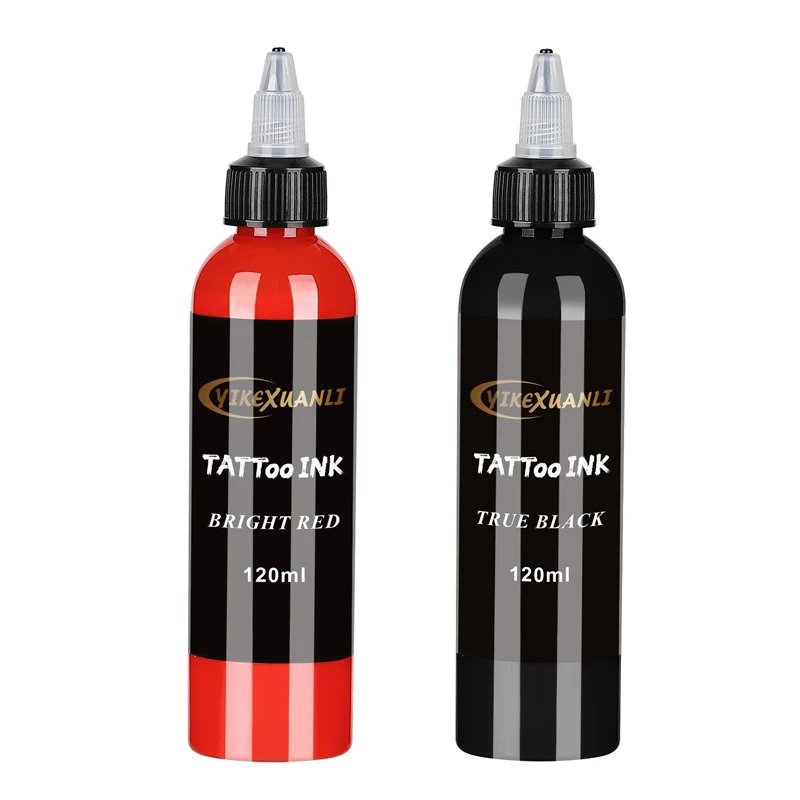 120ml Red/Black Tattoo Ink Pig - Beauty Makeup Kit Box ulasan dan harga