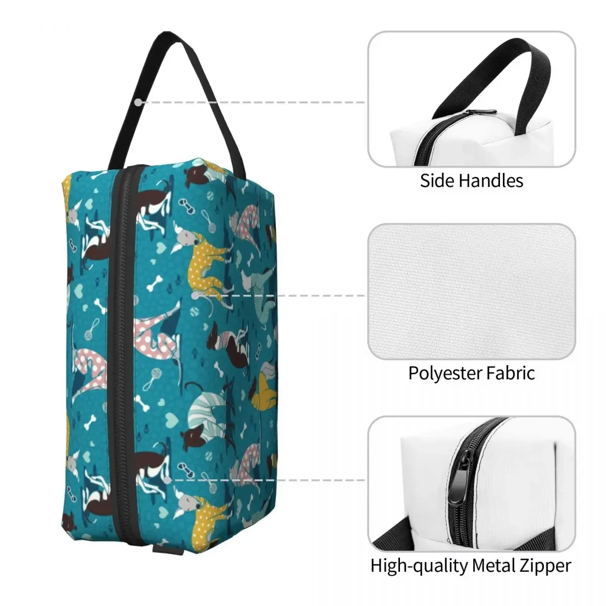 Travel Cute Greyhounds Dog Toi - Beauty Makeup Kit Box ulasan dan harga