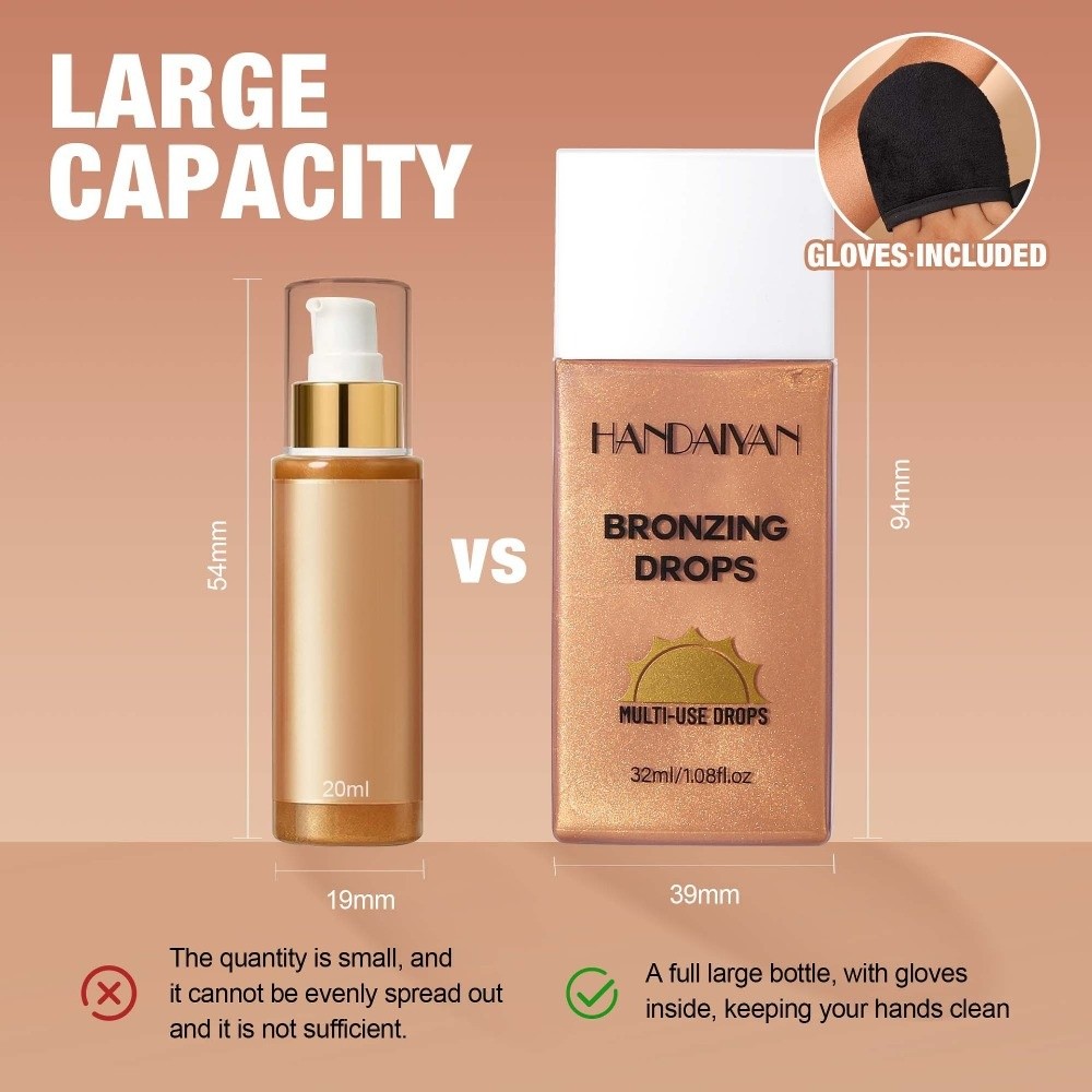 Pearlescent Shine Bronzer Liqu - Body Shimmer Lotion ulasan dan harga