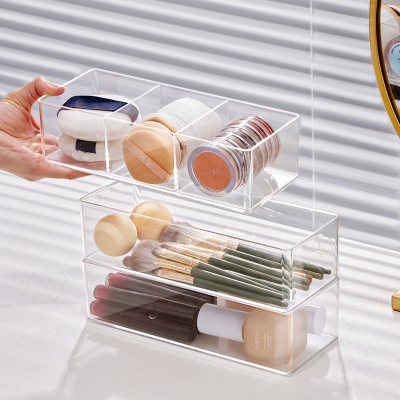 Acrylic Cosmetics Storage Box  - Beauty Makeup Sponge ulasan dan harga