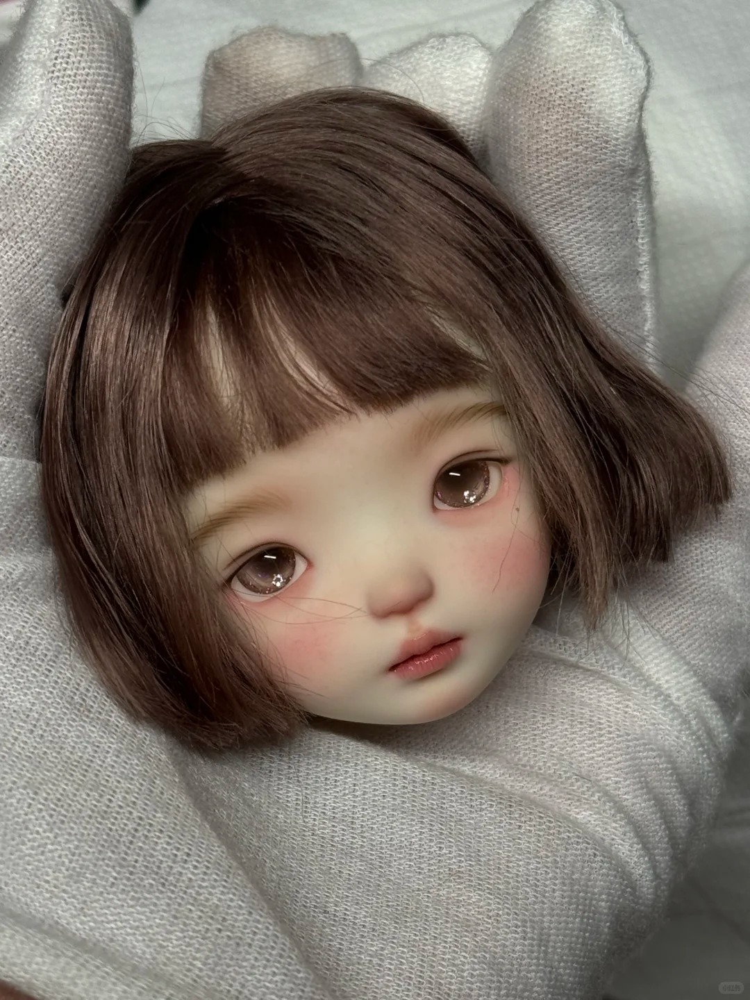 1/6 Scale SD BJD Doll Head - j - Beauty Makeup Girl ulasan dan harga